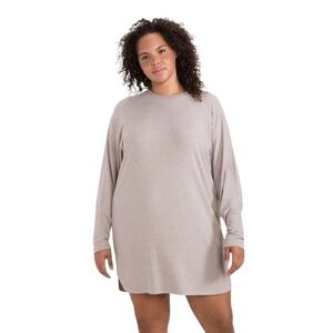 Mono B Mina Tunic Dress In Brown size Large